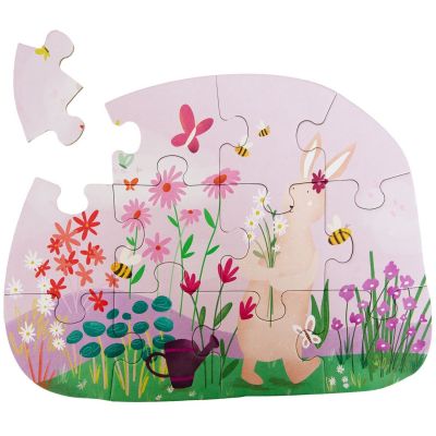 Puzzle à forme les fleurs de Mrs. Rabbit (12 pièces) Trixie