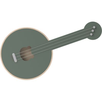 Banjo en bois Chas Faune green dove blue mix