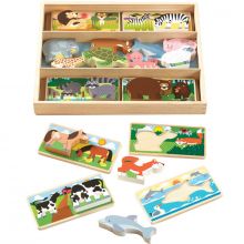 Puzzle à encastrement Picture Boards animaux  par Melissa & Doug