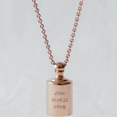 Collier personnalisable plaqué or rose - Mon Petit Poids