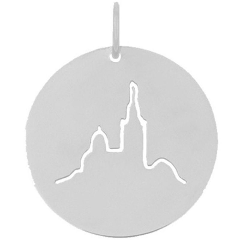 Médaille Notre Dame de la Garde (or blanc 18 carats) Maison La Couronne