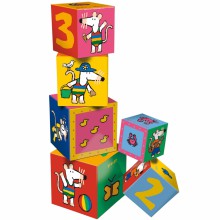Cubes gigognes Mimi la Souris  (6 cubes)  par Petit Jour Paris