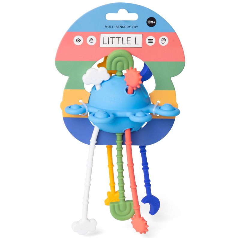 Jouet d'éveil et de dentition en silicone Planète Little L Packaging 6