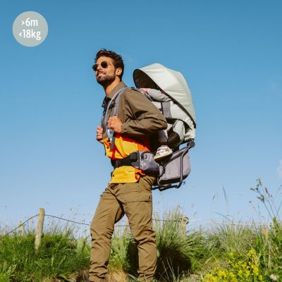 Porte bébé de randonnée Moov & Hike Vert Sauge - Reconditionné