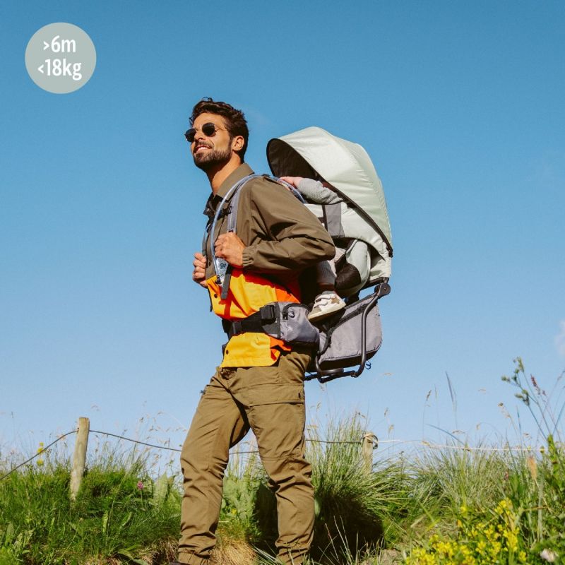 Porte bébé de randonnée Moov & Hike Vert Sauge - Reconditionné Babymoov Produit 2