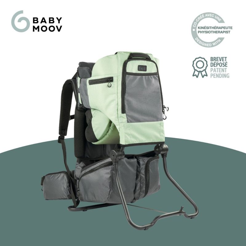 Porte bébé de randonnée Moov & Hike Vert Sauge - Reconditionné Babymoov Produit 3