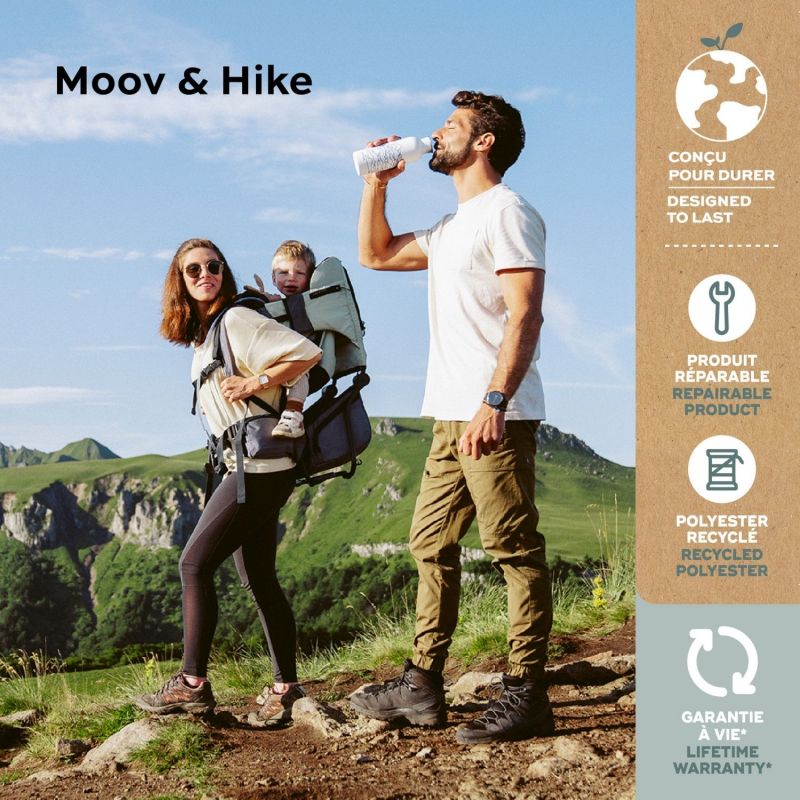 Porte bébé de randonnée Moov & Hike Vert Sauge - Reconditionné Babymoov Produit 6