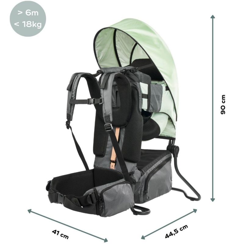 Porte bébé de randonnée Moov & Hike Vert Sauge - Reconditionné Babymoov Produit 9