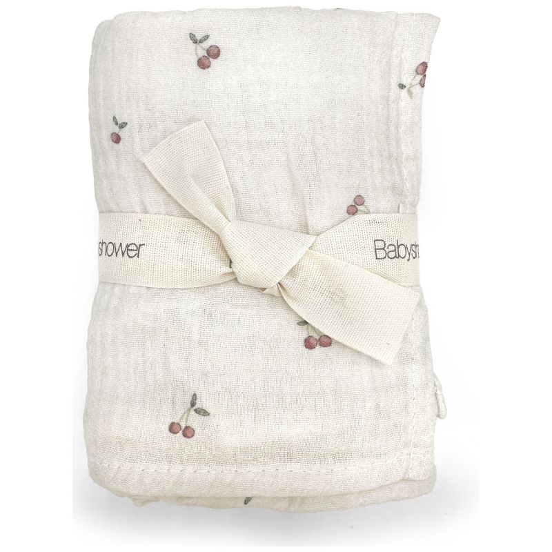 Lot de 3 langes Cherries (70 x 70 cm) Babyshower Produit 2
