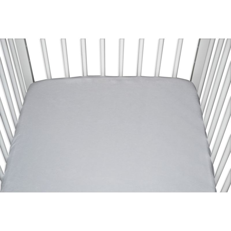 Drap housse jersey gris perle (70 x 140 cm) Domiva