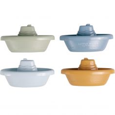 Bateaux de bain à empiler bleu