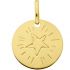 Médaille Etoile personnalisable (or jaune 18 carats) - Maison Augis