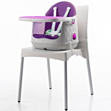 Chaise Haute transformable en réhausseur Multi Dine violet  par BabyToLove