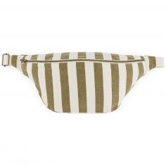 Sac banane rayée Olive-Greige - Rose in April