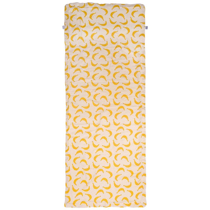 Serviette de plage bambou et gaze de coton ivoire et bananes (80x160 cm) BB & Co Produit 2