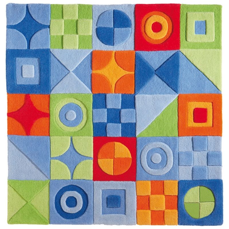 Tapis Petits carreaux (140cm x 140cm)  Haba