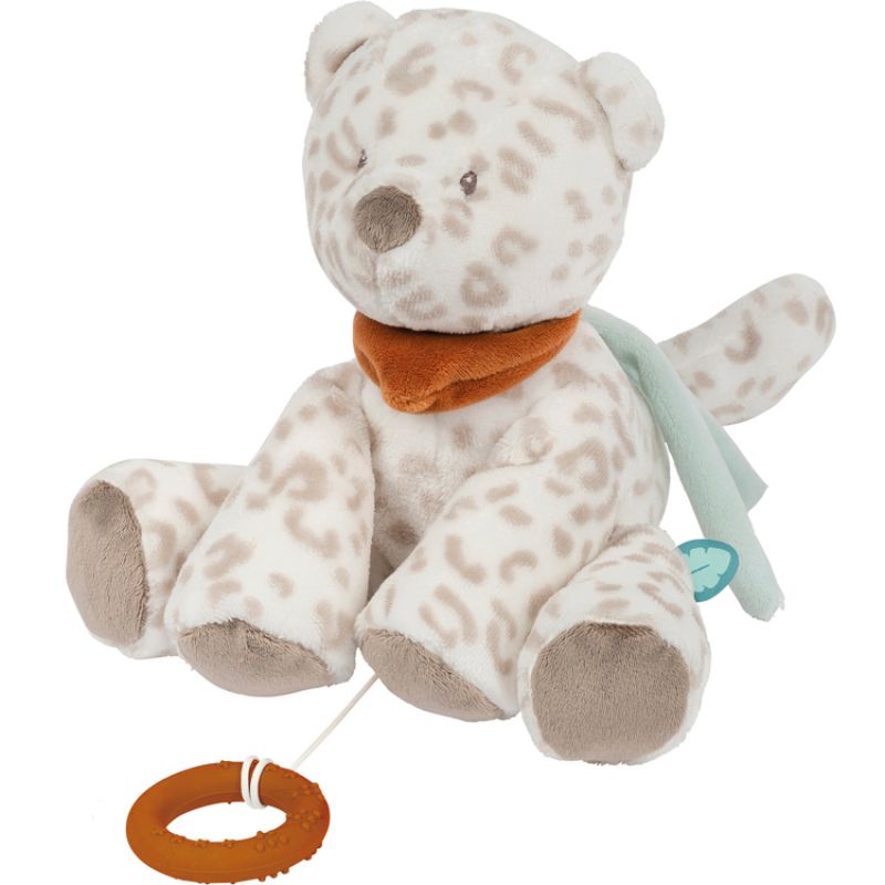 Peluche musicale Jungo léopard des neiges Boris & Jungo (28 cm) Nattou