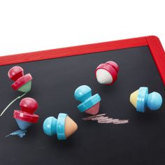 Premières craies toupies