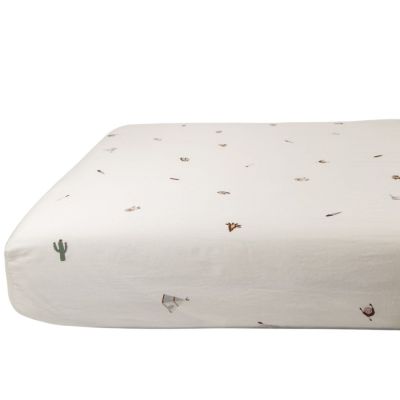 Drap housse en coton bio Petit Plume (80 x 160 cm) Kadolis