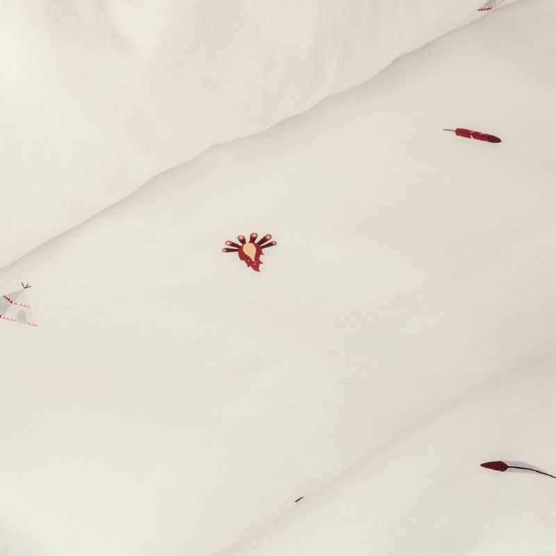 Drap housse en coton bio Petit Plume (80 x 160 cm) Kadolis Ambiance 9