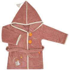 Peignoir Ecureuil Marsala personnalisable (2-4 ans) - L'oiseau bateau