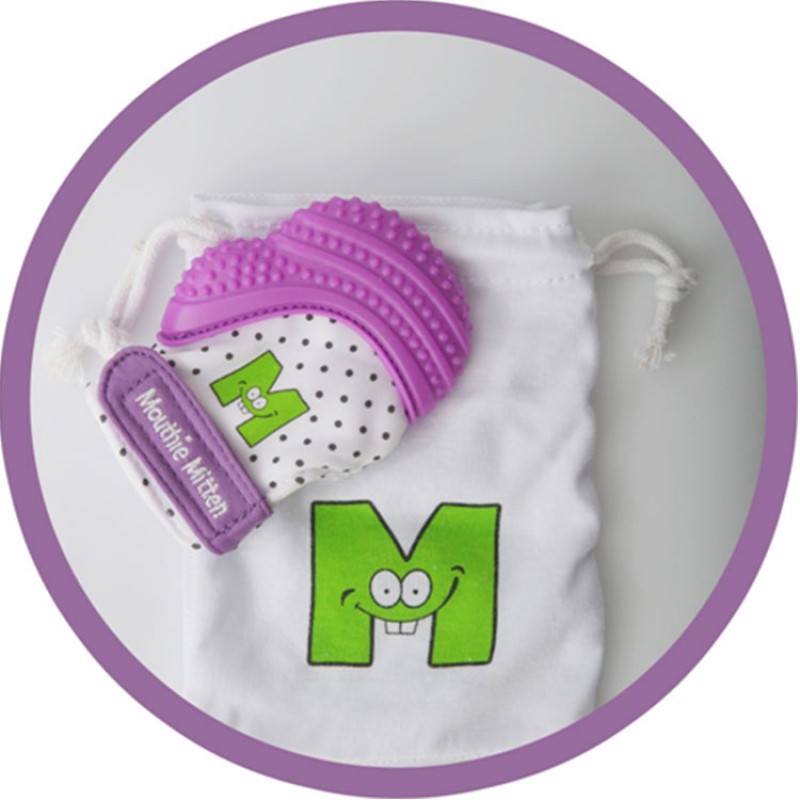 Mitaine de dentition mauve Malarkey Kids