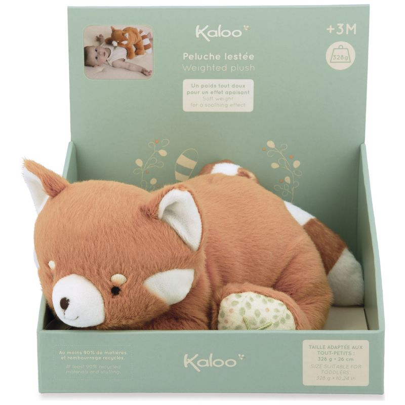 Peluche lestée Panda Roux (22 cm) Kaloo Packaging 9