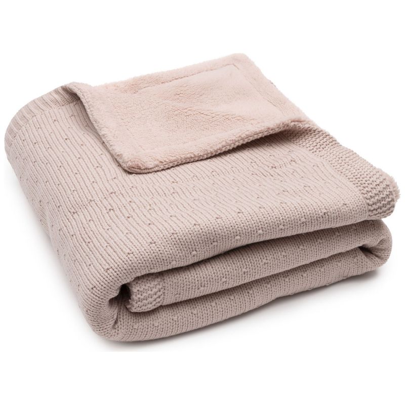 Couverture Sprinkle Knit Silk Rose-Fluffy (100 x 150 cm) Jollein Produit 1