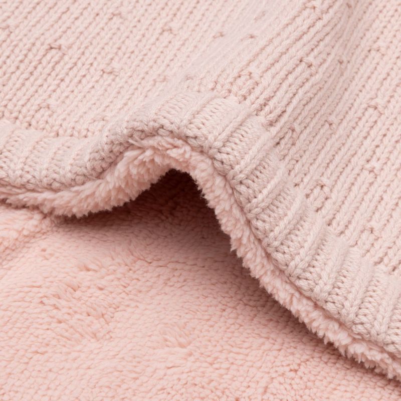 Couverture Sprinkle Knit Silk Rose-Fluffy (100 x 150 cm) Jollein Produit 6