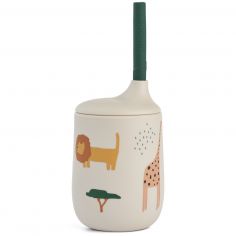 Gobelet à paille Ellis Safari Sandy Mix - Liewood