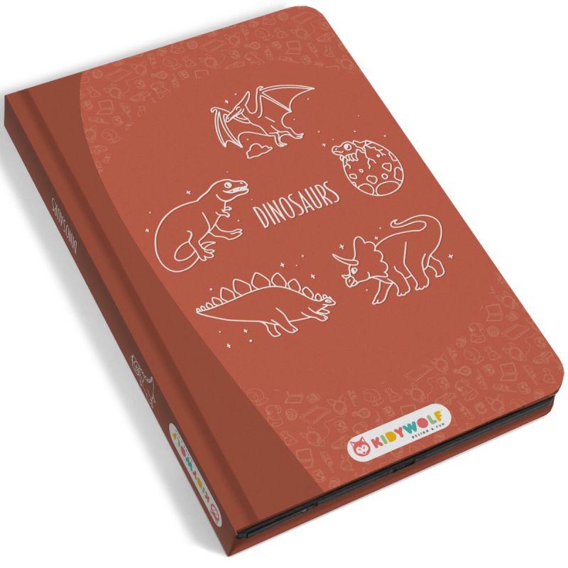 Tablette à dessin KIDYDRAW-MINI Dinosaures rouge KIDYWOLF Produit 1