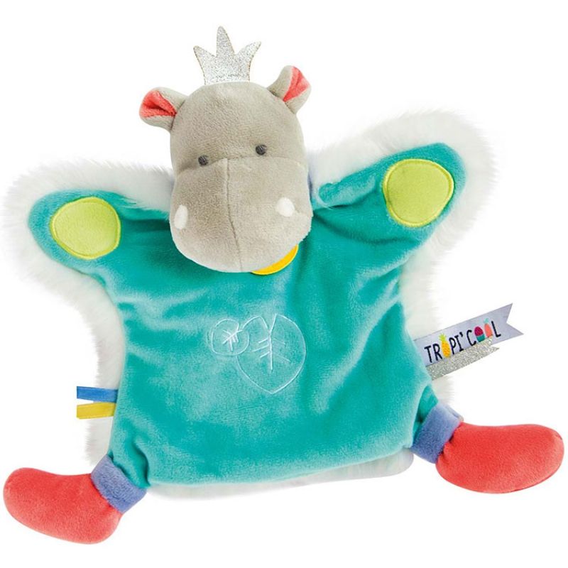 Marionnette Hippopotame Tropi'cool Doudou et Compagnie