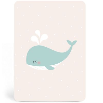 Carte A6 Baleine  par Zü