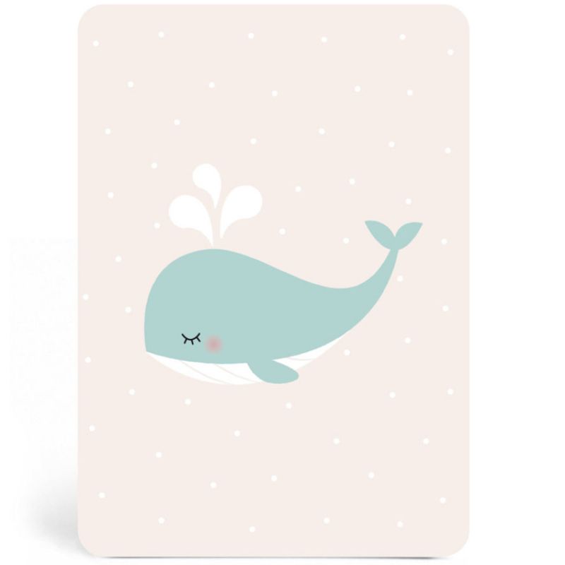 Carte A6 Baleine Zü Produit 1 grande taille