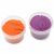 Variation Orange, violet du produit Coffret Suri 2 pots orange + violet pâte à modeler naturelle et vegan de la marque Neogrün