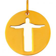 Mini bijou Christ de Rio sur cordon (or jaune 18 carats)  par Maison La Couronne