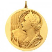 Médaille Sainte Cécile (or jaune 750°)  par Becker