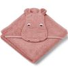 Cape de bain Hippo Dusty raspberry mix (70 x 70 cm) - Liewood