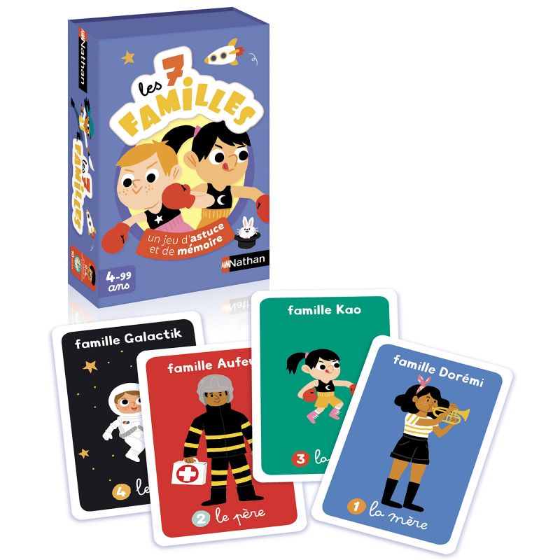 Jeu de cartes des 7 familles Nathan