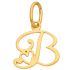 Pendentif initiale B (or jaune 750°) - Berceau magique bijoux