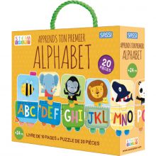 Livre et puzzle Apprends ton premier alphabet (20 pièces)  par Sassi Junior