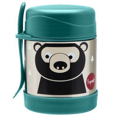 Thermos alimentaire avec fourchette Ours (350 ml) 3 sprouts