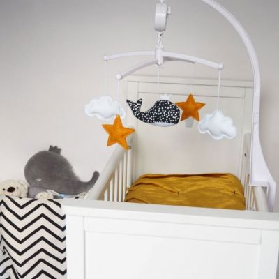 Mobile Musical Baleine Bleu Nuit Melodie Au Choix