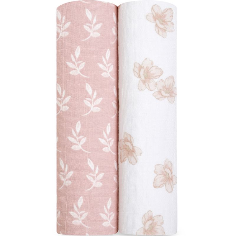 Lot de 2 maxi-langes en coton bio Earthly (120 x 120 cm) aden + anais