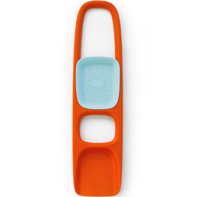 Pelle avec tamis Scoppi orange et bleu clair Quut