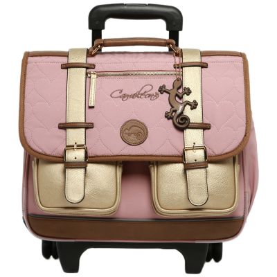 Cartable à roulettes Cozy Heart (38 cm) Caméléon