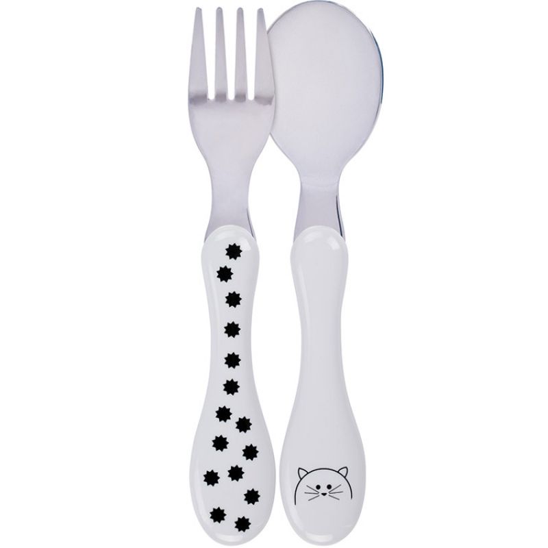 Set de 2 couverts Little Chums chat Lässig