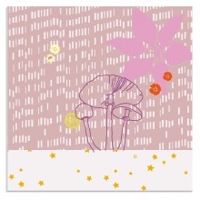 Tableau plexiglas fleurs (30 x 30 cm)  par Mimi'lou
