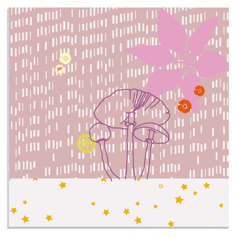 Tableau plexiglas fleurs (30 x 30 cm) Mimi'lou