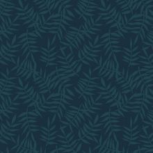 Papier peint motif feuillage bleu sombre (10 m)  par Lilipinso